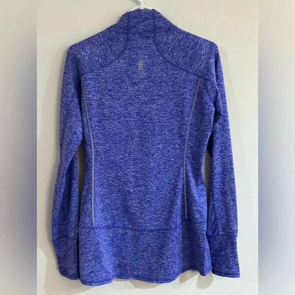 ATHLETA Small Running Wild Half Zip Pullover in Heathered purple pickleball golf - Picture 8 of 10